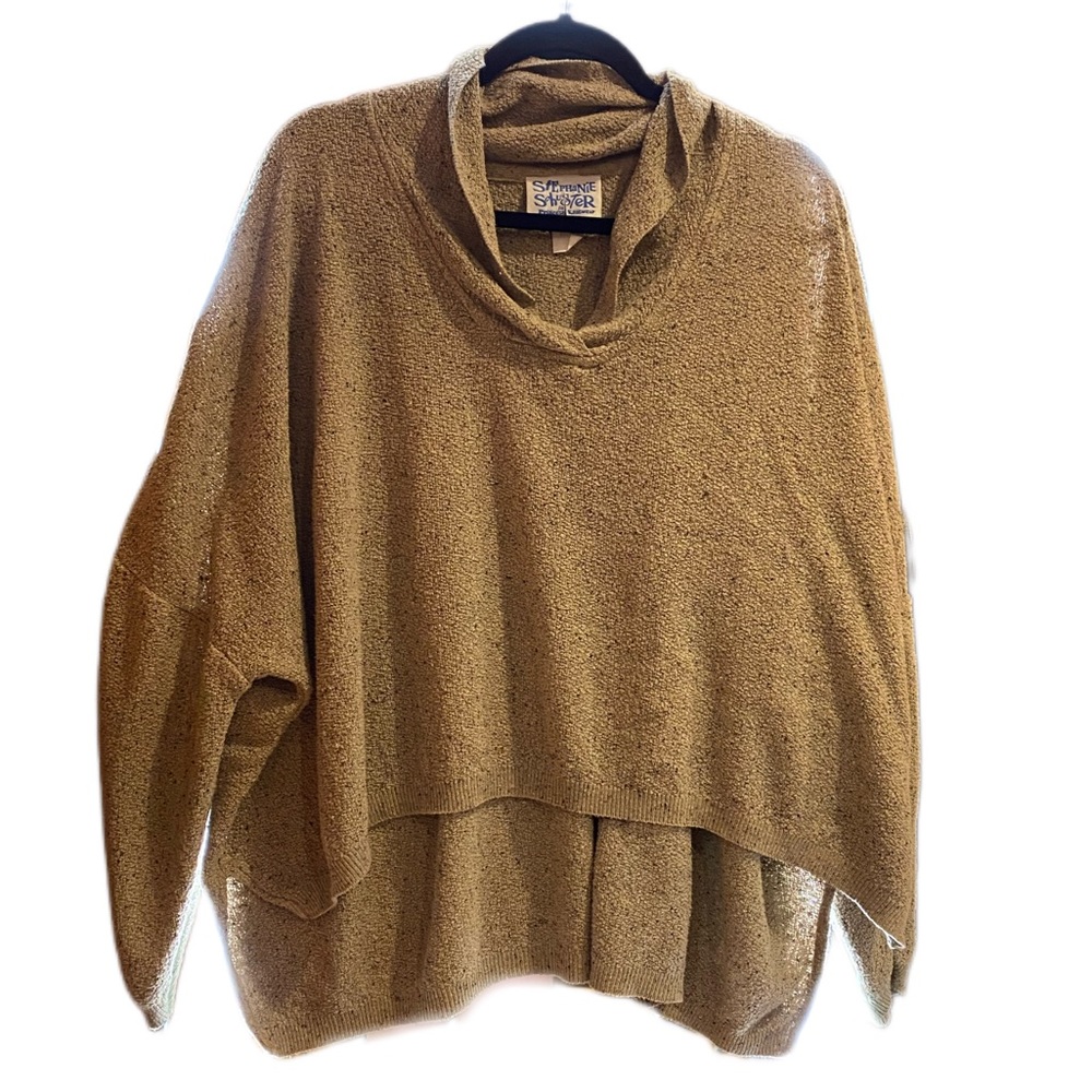 Stephanie Schuster Princess Knitwear cream oversized sweater, one size fits all.